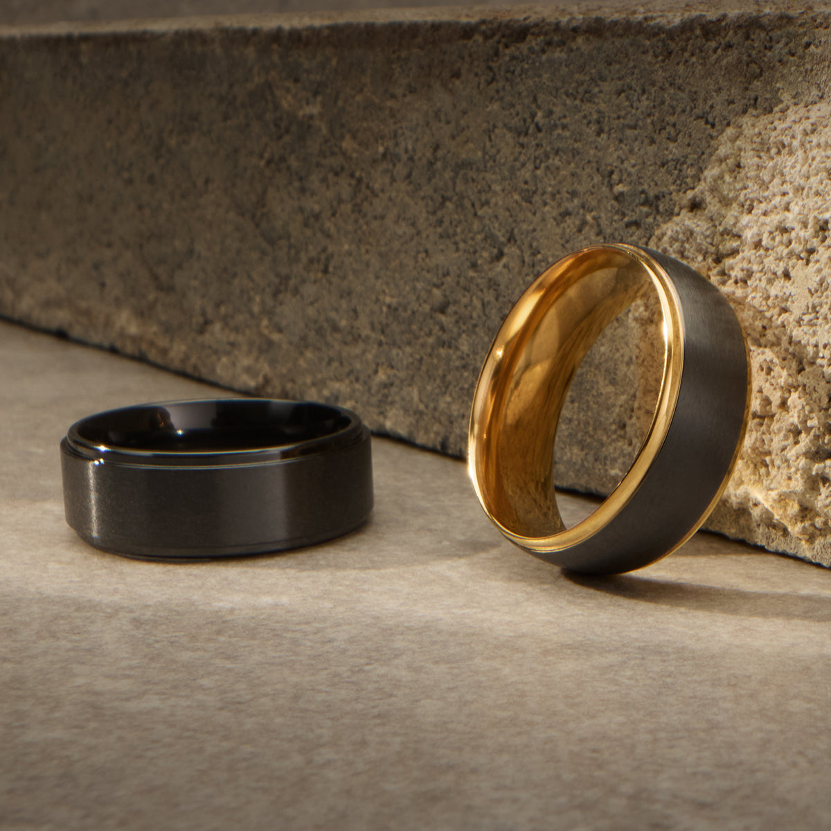 Black Zirconium Rings