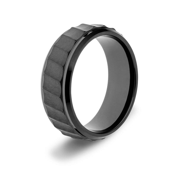 Men’s Hammered Ring Tungsten wedding rings ETRNL