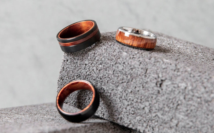 Our bestselling wooden wedding rings