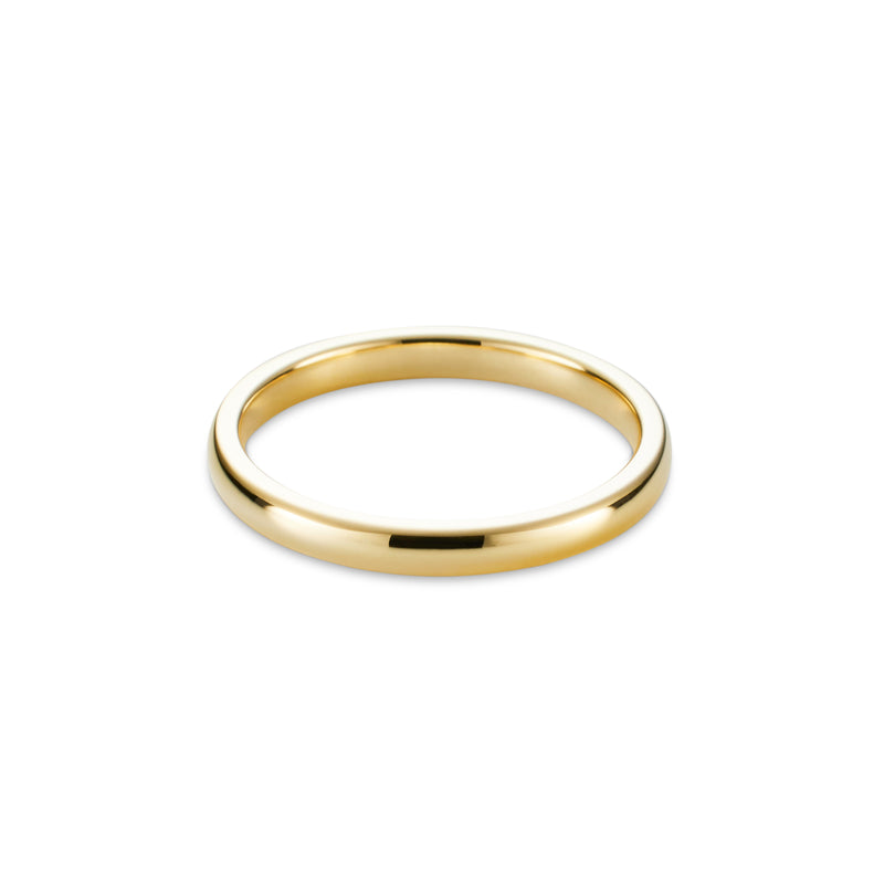 Men's Classic Slim Yellow Gold Ring