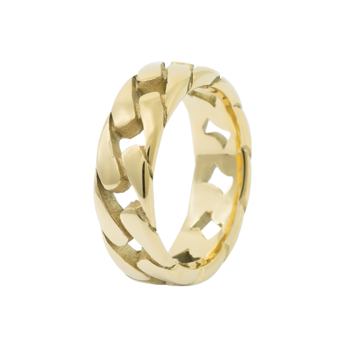 Gold Chain Rng Men's Gold Chain Link Ring - ETRNL