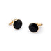 Obsidian Black Round Cufflinks