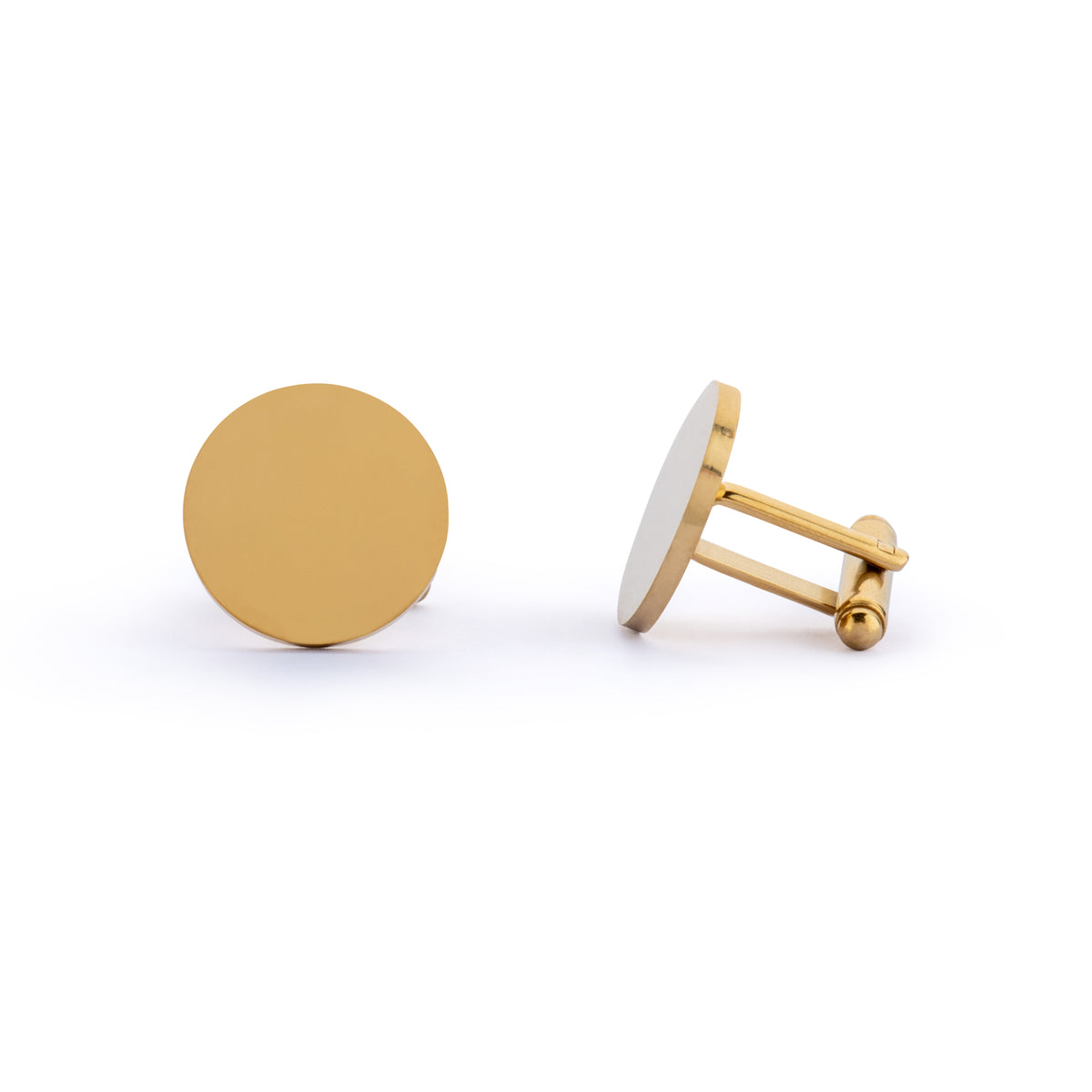 Round Engravable Cufflinks