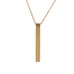 Gold Bar Pendant Necklace