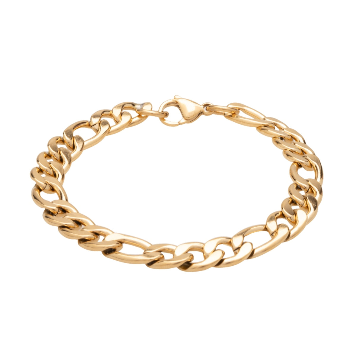 Gold Figaro Chain Bracelet