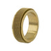 Men's Gold Steel Mesh Anxiety Ring