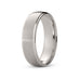 Men's Brushed White Gold Ring