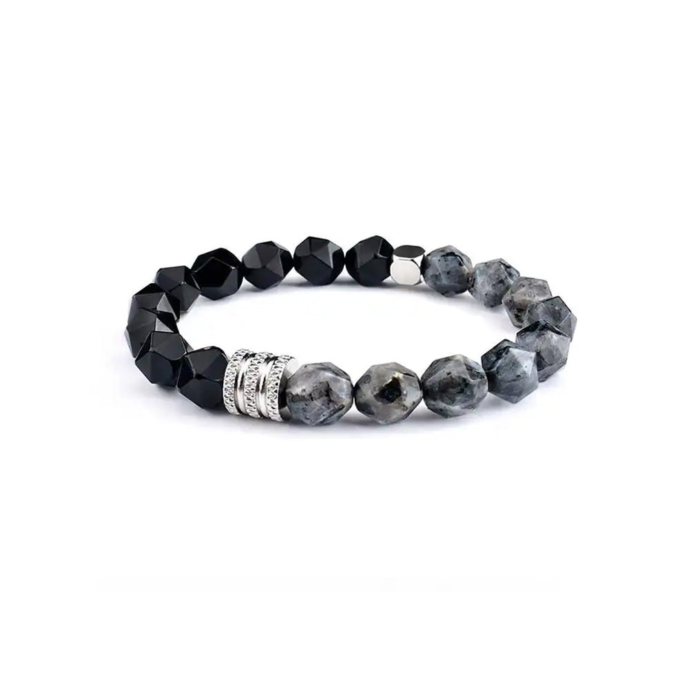 Onyx & Labradorite Stone Bracelet