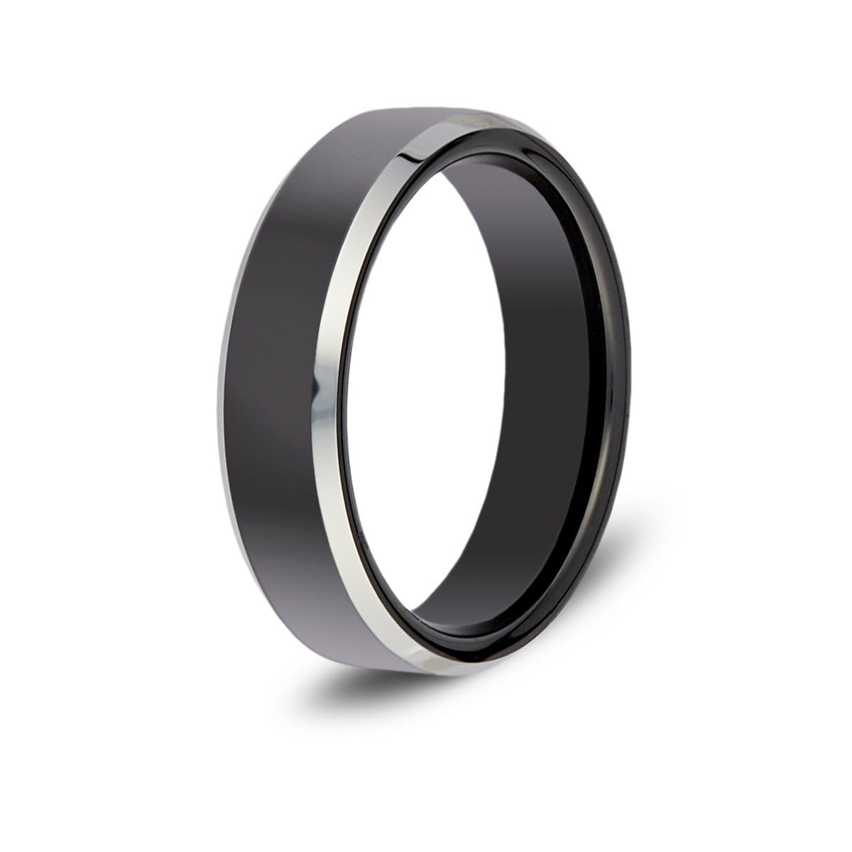 Men's Two-Tone Tungsten Ring