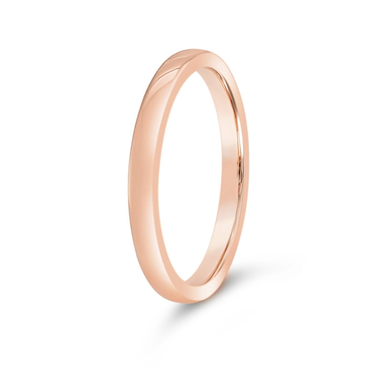 2mm Rose Gold Tungsten Ring