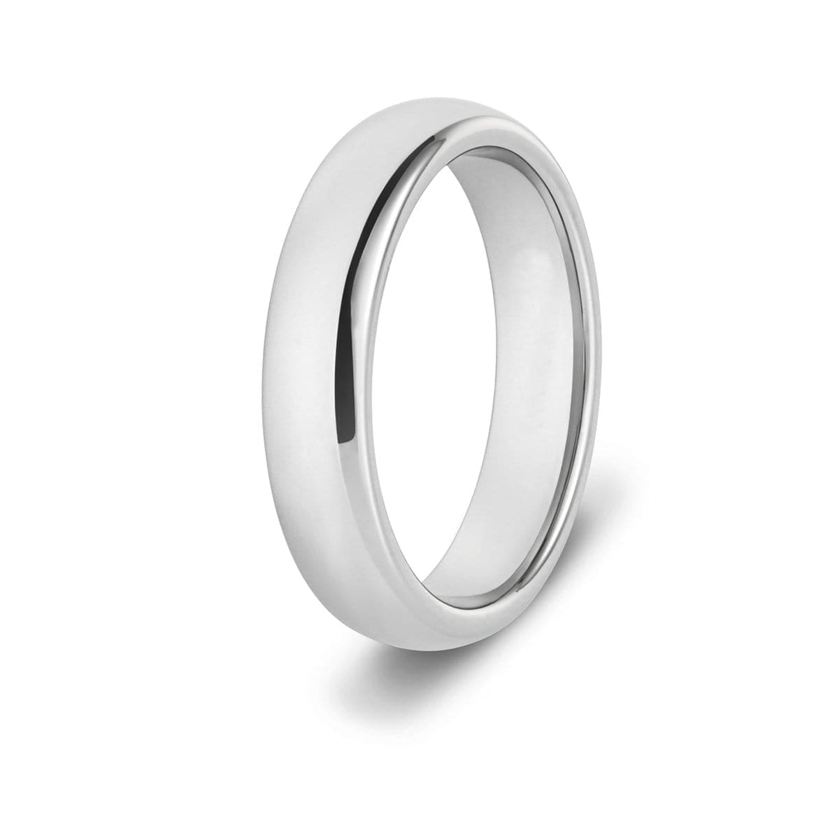 Classic Silver Tungsten Ring Set