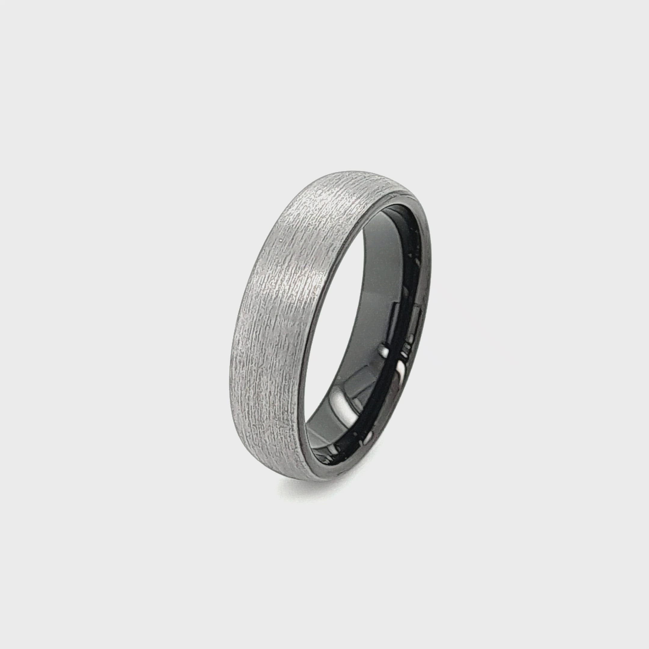 Men’s Brushed Tungsten Ring