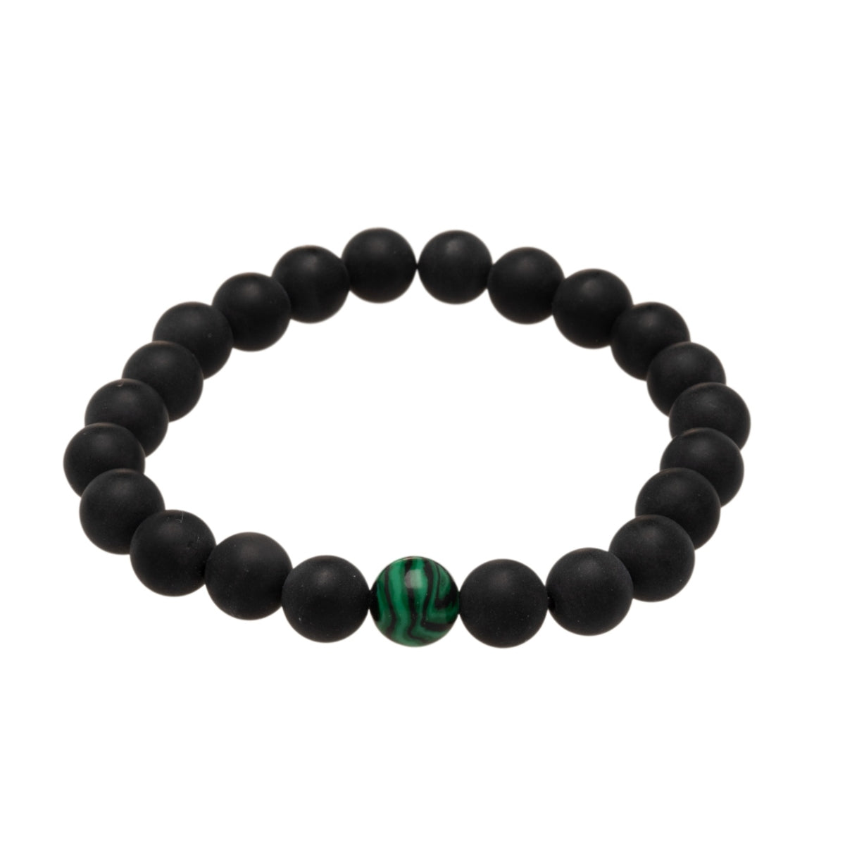 Black Onyx and Green Malachite Bracelet