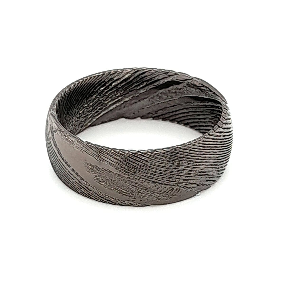 Men’s Gunmetal Damascus Ring