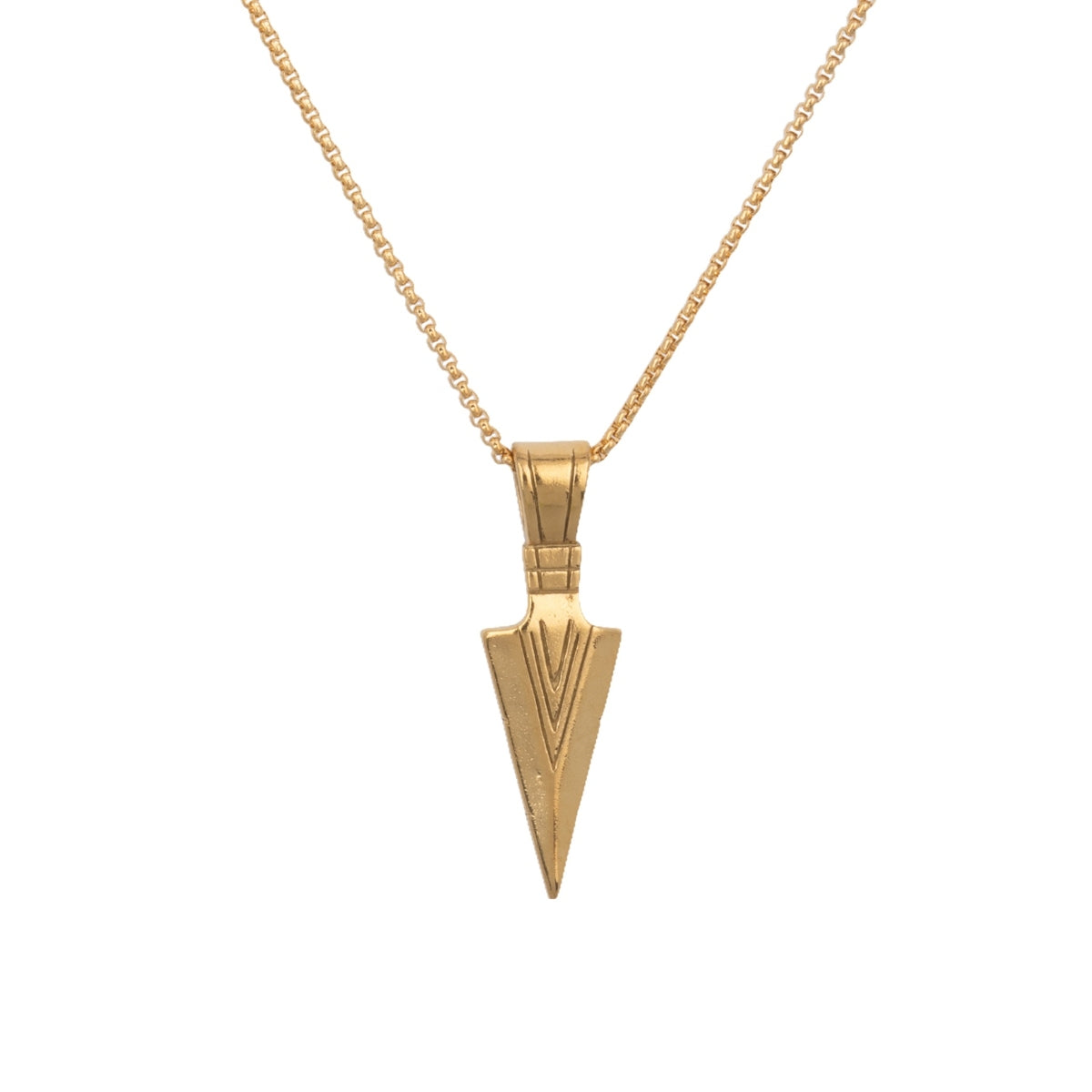 Gold Arrow Pendant Necklace