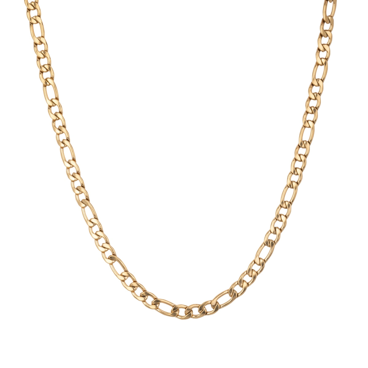 Gold Figaro Chain Necklace (8mm)