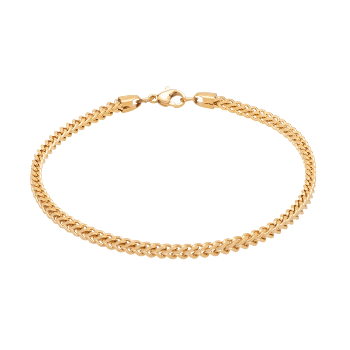 Gold Franco Chain Bracelet (3mm)