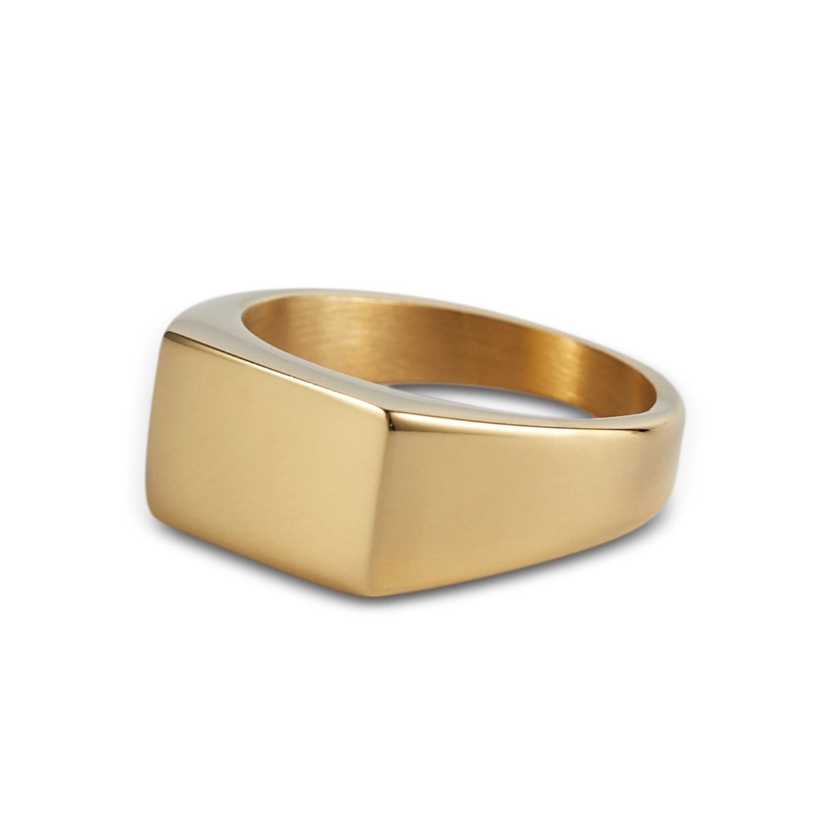 Men’s Gold Rectangle Signet Ring