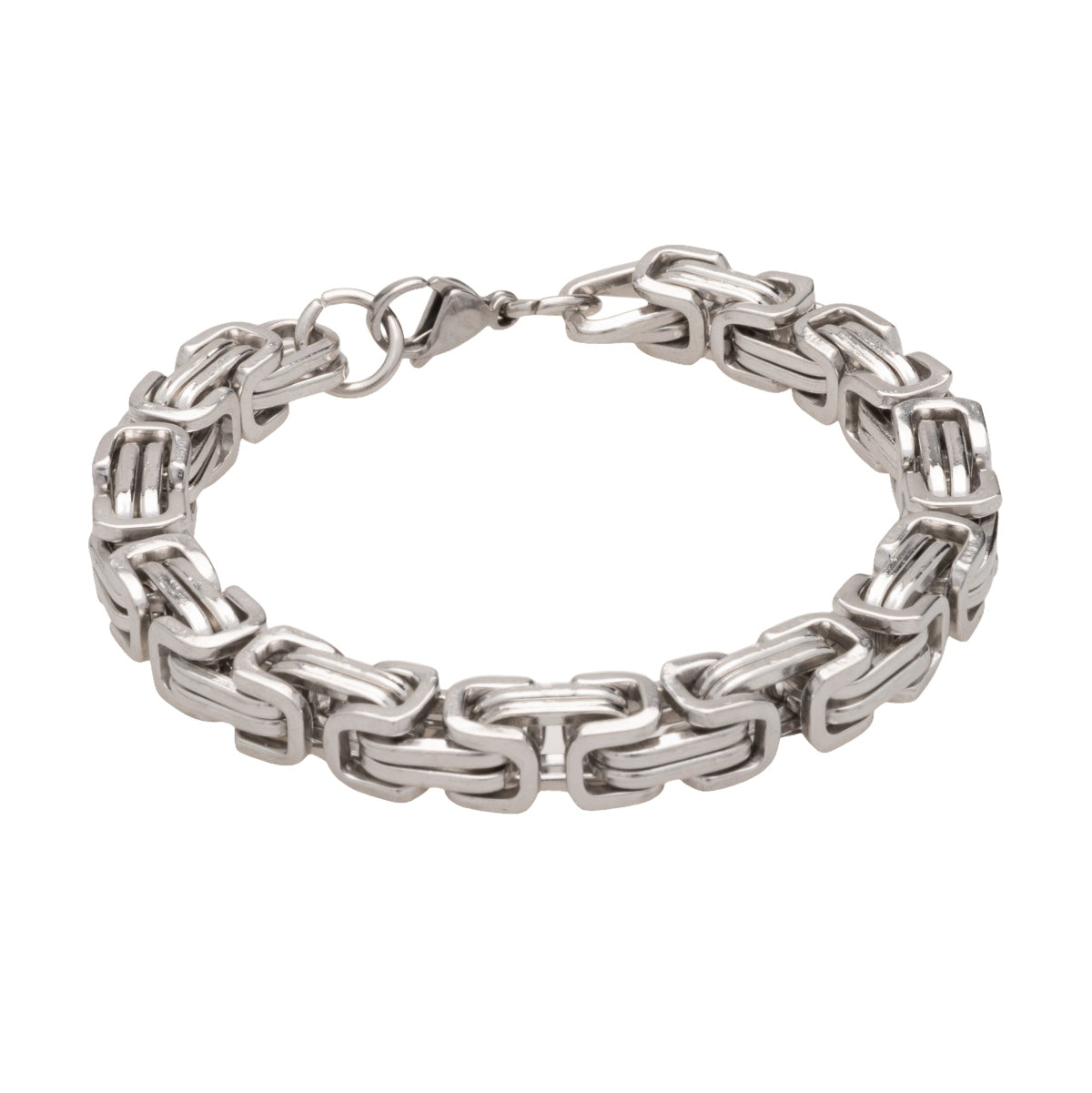 Silver Byzantine Chain Bracelet (8mm) - ETRNL