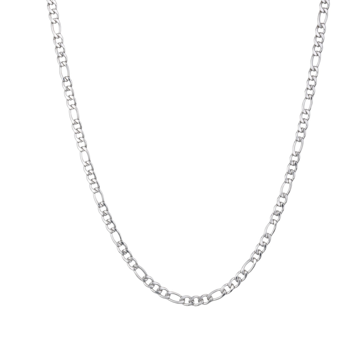 Silver Figaro Chain Necklace (6mm)