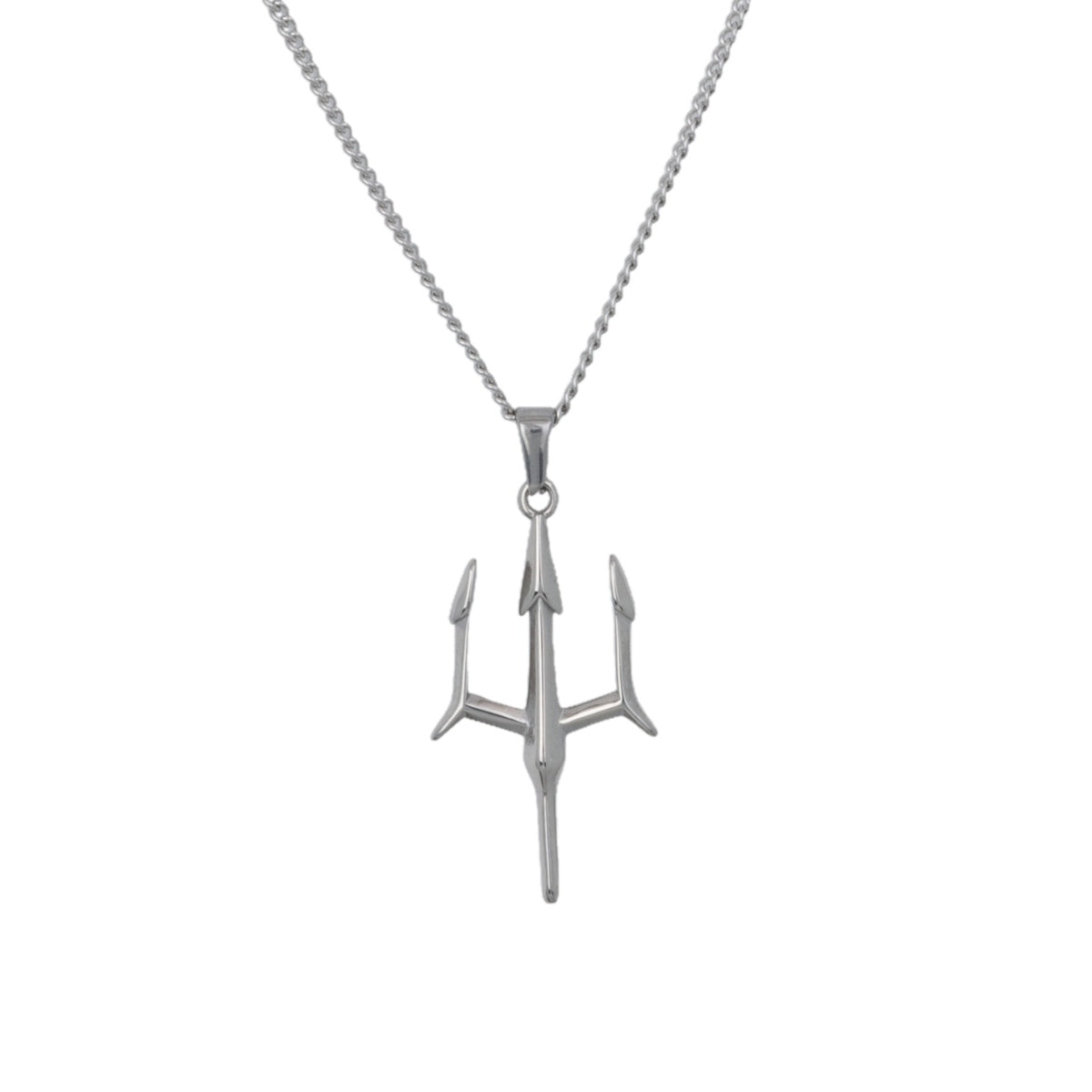 Silver trident pendant Clearance