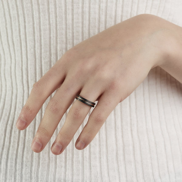 Women’s Grooved Tungsten Ring | Tungsten Wedding Rings - ETRNL