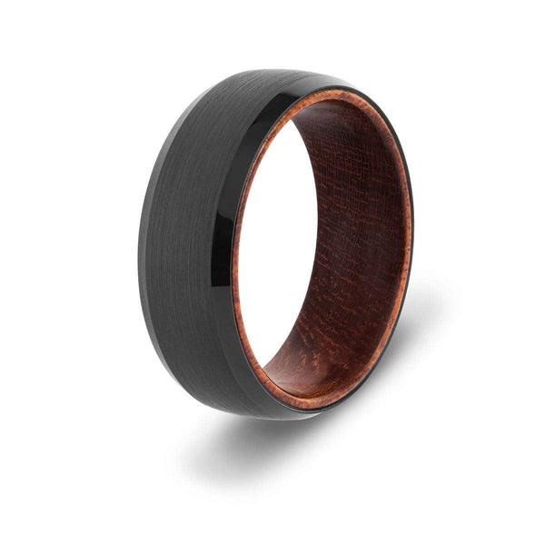 Men’s Wood Inlay Ring | Wood wedding rings - ETRNL