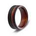 Men’s Tungsten Ring with Wood Accent