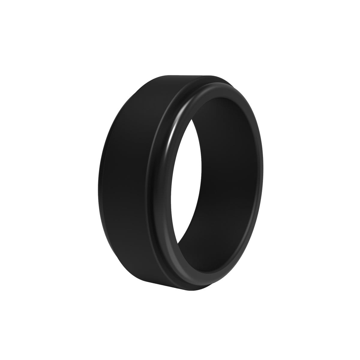 Men’s Stepped Edge Silicone Ring