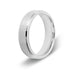 Men’s Stepped Edge Silver Titanium Ring